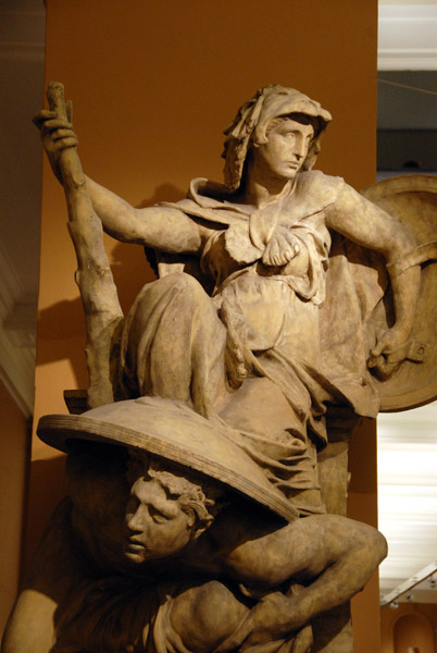 Ανδρεία και Δειλία_Alfred Stevens (1817-1875)_ Γύψος_Victorian & Albert Musem, Λονδίνο.