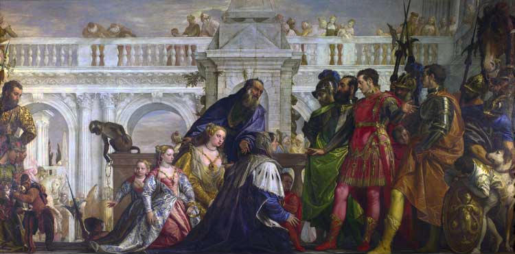 Η οικογένεια του Δαρείου ενώπιον του Αλεξάνδρου - πίνακας του Paolo Veronese 1570