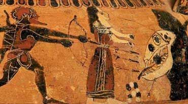 Ηρακλής Ησιόνη και το θαλάσσιο κήτος