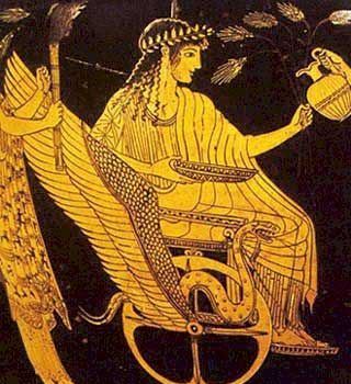 Τριπτόλεμος στο άρμα της Δήμητρας