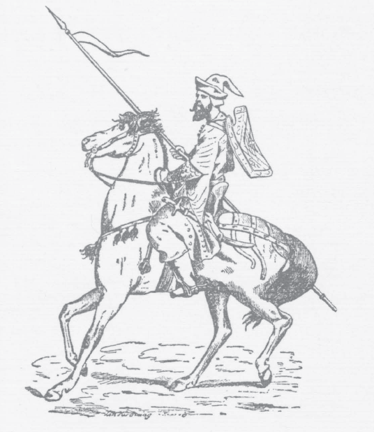 Έφιππος Stratioti (Mνημεία Ελληνικής Ιστορίας, Κ. Σάθα)