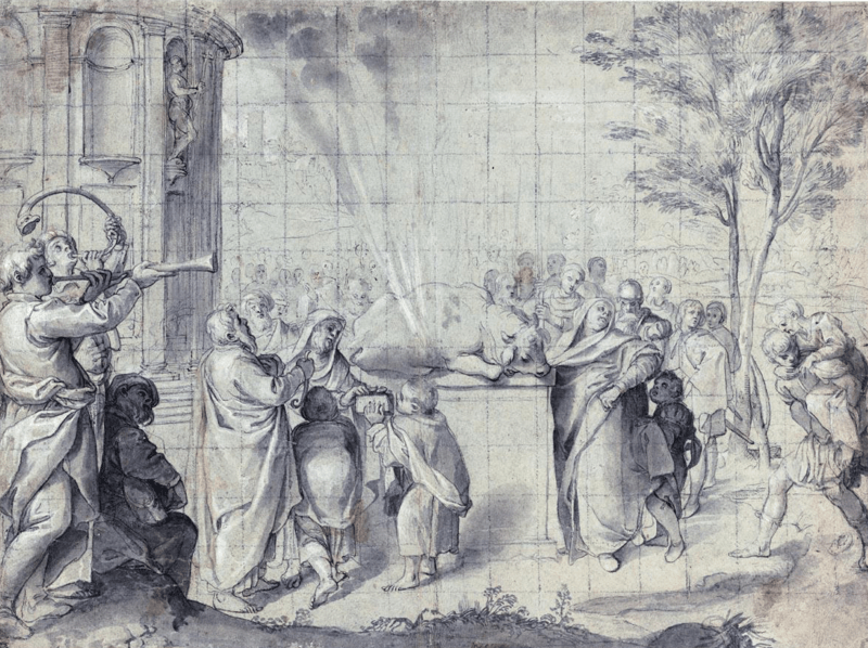 Ο Πελίας πίνει αίμα ταύρου Agostino Carracci - Sacrificio di Pelia Wikipedia URL [https://commons.wikimedia.org/wiki/Category:Pelias#/media/File:Agostino_Carracci_-_Sacrificio_di_Pelia.png]