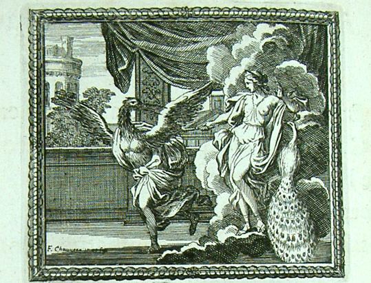 Η Αντιγόνη μεταμορφώνεται σε πελαργό Antigone changée en cigogne (Mét. Mabre-Cramoisy 1676) - Chauveau URL [http://utpictura18.univ-montp3.fr/GenerateurNotice.php?numnotice=A2171] 