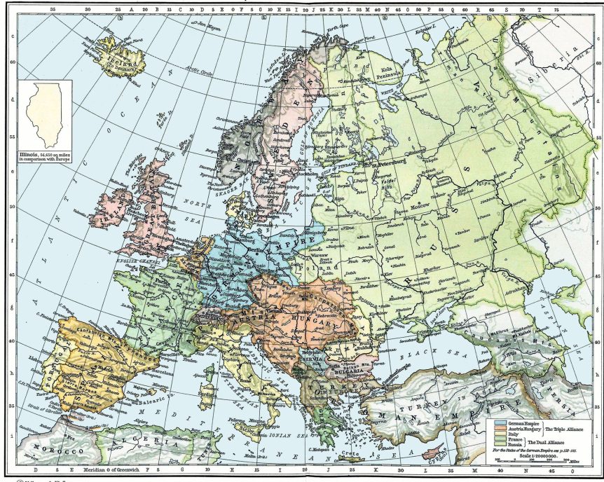 Η Ευρώπη κατά την Μπελ Επόκ (1911).